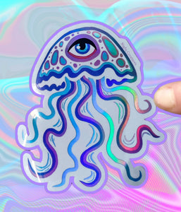 Hypnotic Jellyfish Sticker