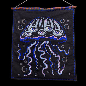 Hypnotic Jellyfish Tapestry