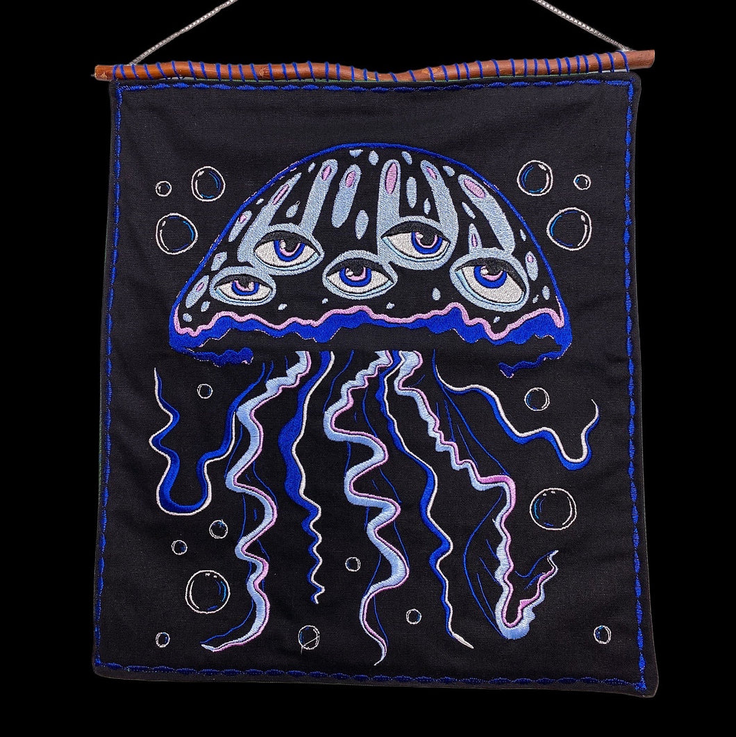 Hypnotic Jellyfish Tapestry