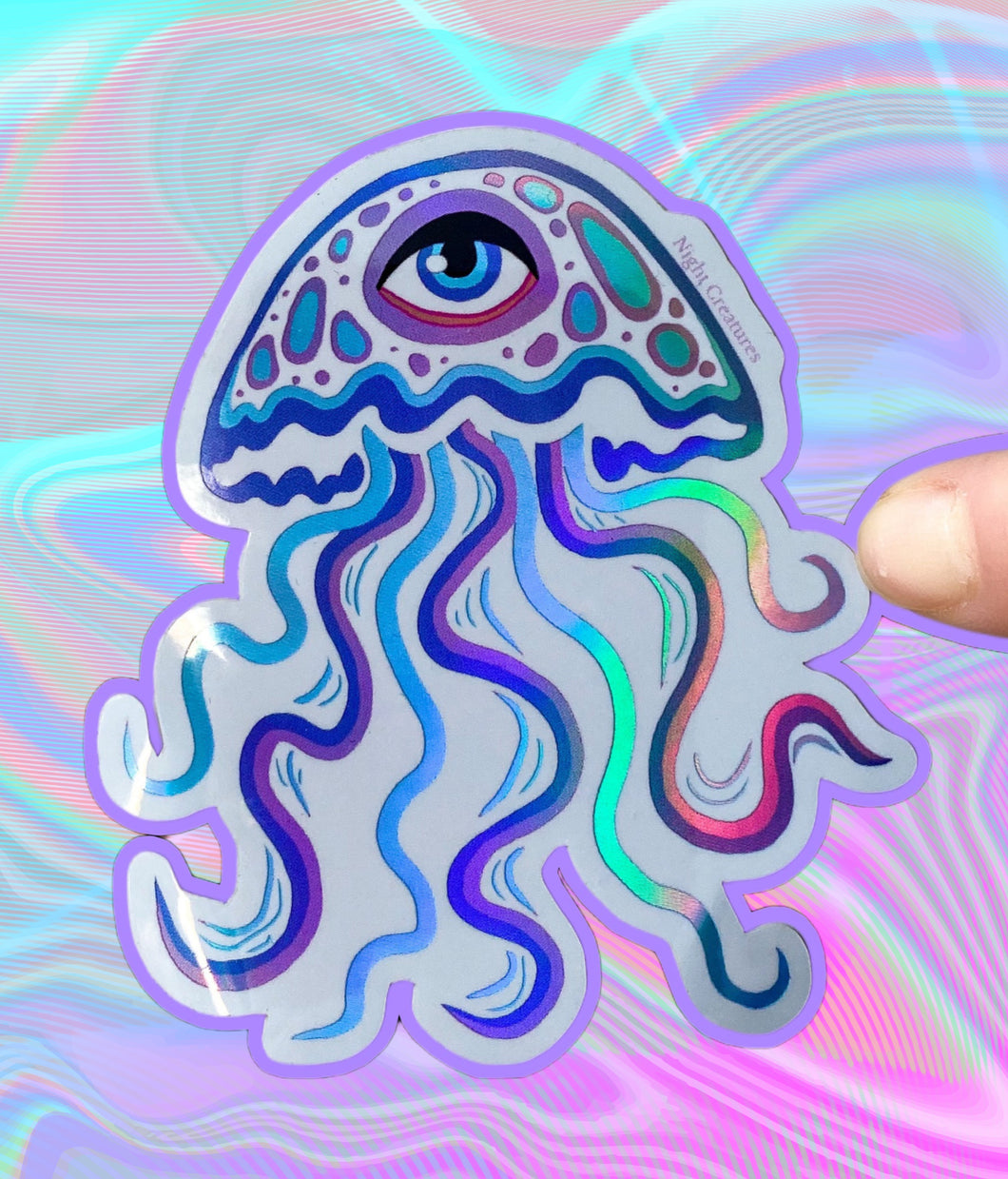 Hypnotic Jellyfish Sticker